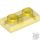 Lego Plate 1 x 2, Transparent yellow