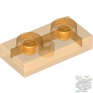 Lego Plate 1x2, Transparent orange