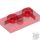 Lego Plate 1x2, Transparent red