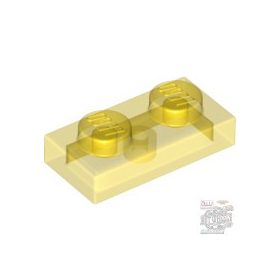 Lego Plate 1x2, Transparent yellow