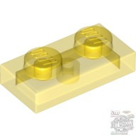 Lego Plate 1x2, Transparent yellow
