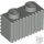 Lego Brick, Modified 1 x 2 with Grille / Fluted Profile, Light bluish gray