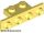 Lego Bracket 1 x 2 - 1 x 4 with Rounded Corners at the Bottom, Bright light yellow