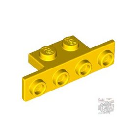   Lego Bracket 1 x 2 - 1 x 4 with Rounded Corners at the Bottom, Yellow