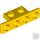 Lego Bracket 1 x 2 - 1 x 4 with Rounded Corners at the Bottom, Yellow