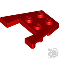 Lego PLATE 3X4 W/ANGLES, Bright red