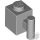 Lego Brick, Modified 1 x 1 with Bar Handle, Light bluish gray