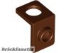 Lego Minifigure Neck Bracket with Back Stud - Thick Back Wall, Reddish brown