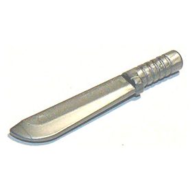Lego Minifigure, Weapon Machete, Flat silver