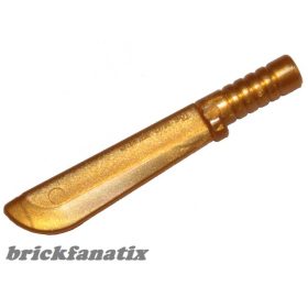 Lego Minifigure, Weapon Machete, Pearl gold