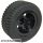 Lego Wheel 30.4 x 14 VR with Black Tire 30.4 x 14 VR (2994 / 6578), Yellow