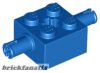Lego Brick Modified 2 x 2 with Pins and Axle Hole, Blue