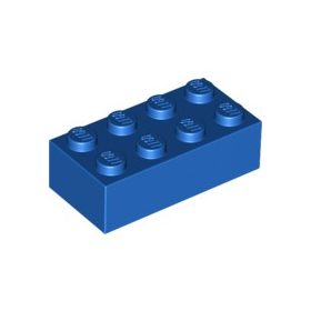 Lego Brick 2 X 4, Blue
