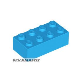 Lego Brick 2 X 4, Dark azure