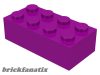 Lego Brick 2 X 4, Magenta