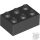 Lego Brick 2 X 3, Black
