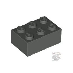 Lego Brick 2 X 3, Dark bluish gray