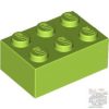 Lego Brick 2 X 3, Lime