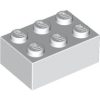 Lego Brick 2 x 3, White