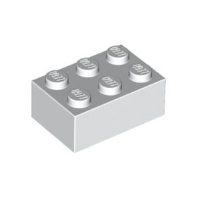 Lego Brick 2 x 3, White