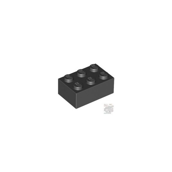 Lego Brick 2X3, Black
