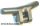 Lego Minifigure, Utensil Handlebars, Flat Silver