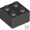Lego Brick 2 X 2, Black