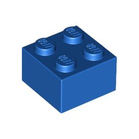 Lego Brick 2 X 2, Blue