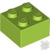 Lego Brick 2 X 2, Lime