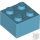 Lego Brick 2 x 2, Medium azure