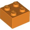 Lego Brick 2 X 2, Orange