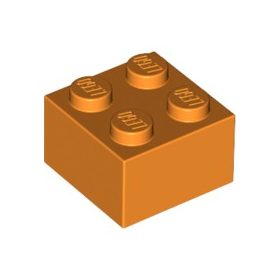 Lego Brick 2 X 2, Orange
