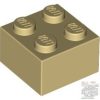 Lego Brick 2X2, Tan