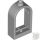 Lego Window 1 x 2 x 2 2/3 with Rounded Top, Light bluish gray