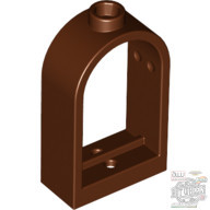 Lego WINDOW FRAME 1X2X2 2/3, Reddish brown