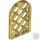 Lego Pane for Window 1 x 2 x 2 2/3 Lattice Diamond with Rounded Top, Pearl gold