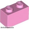 Lego Brick 1 X 2, Bright pink