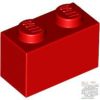 Lego Brick 1 X 2, Red