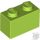 Lego Brick 1 X 2, Lime