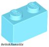 Lego Brick 1 X 2, Medium azure