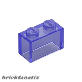 Lego Brick 1 X 2, Transparent purple