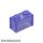 Lego Brick 1 X 2, Transparent purple