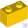 Lego Brick 1 X 2, Yellow
