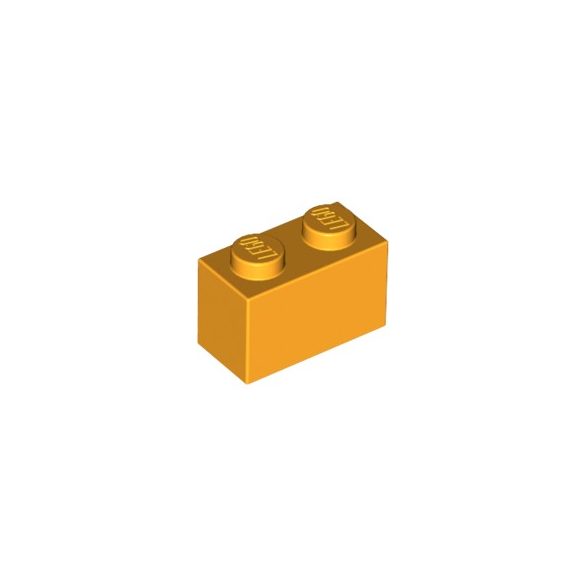 Lego BRICK 1X2, Flame yellowish orange