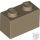 Lego Brick 1x2, Dark tan