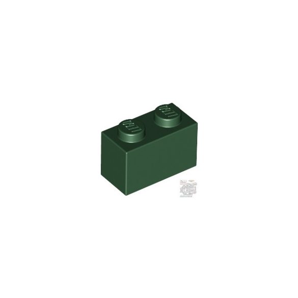 Lego BRICK 1X2, Earth green
