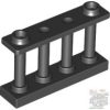 Lego Fence 1 x 4 x 2 Spindled with 2 Studs, Black