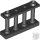 Lego Fence 1 x 4 x 2 Spindled with 2 Studs, Black