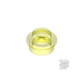Lego Round Plate 1X1, Transparent fluorescent green