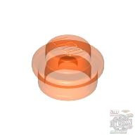 Lego Round Plate 1X1, Transparent fluorescent reddish orange